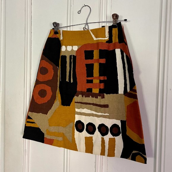 RARE 1960s VINTAGE JOHN MEYER Linen Skirt in PERFECT Condition - Never Worn - Picture 2 of 7